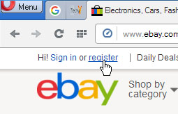 Sign Into My Ebay Account In Easy Steps Techyv Com   EBay Register An Account First 